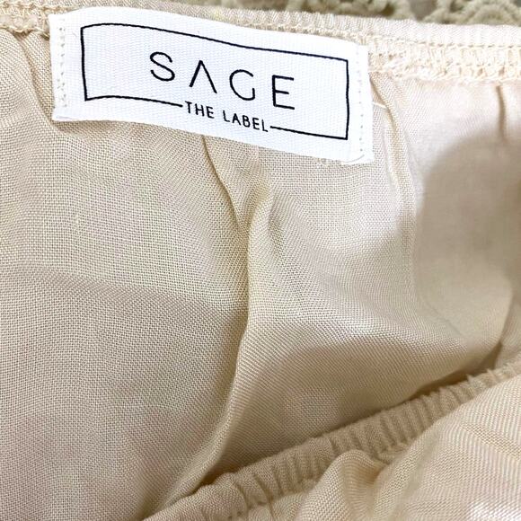 SAGE THE LABEL Off The Shoulder Lace Detail Flowy A Line Dress - Picture 5 of 8